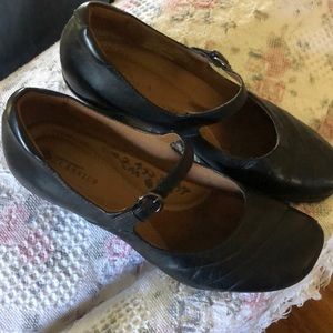 Black Classic Leather Uppers Comfortable Shoes